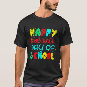 Math Formula Happy 100 Days Of School Teacher Boy T-Shirt