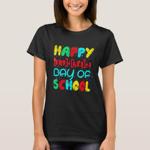 Math Formula Happy 100 Days Of School Teacher Boy T-Shirt