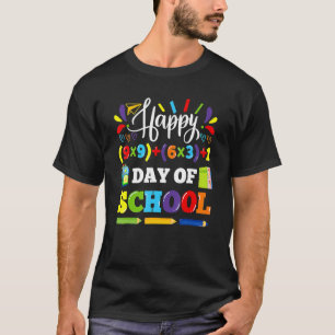 Math Formula Happy 100th Day Of School Funny Math  T-Shirt