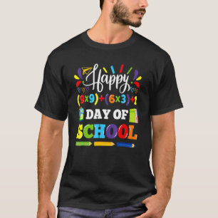 Math Formula Happy 100th Day Of School Funny Math T-Shirt