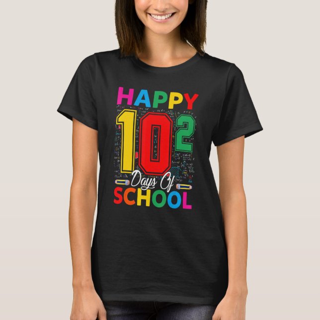 Math Formula Math Lover 100 Days Of School 100 Day T-Shirt (Front)
