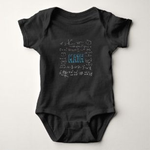 Math formulas mathematics baby bodysuit