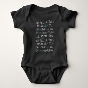 Math formulas mathematics physics student teacher baby bodysuit