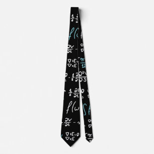 Math formulas mathematics physics student teacher tie
