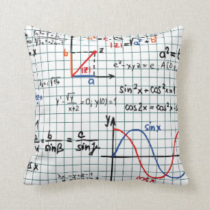 Math Formulas Numbers Cushion