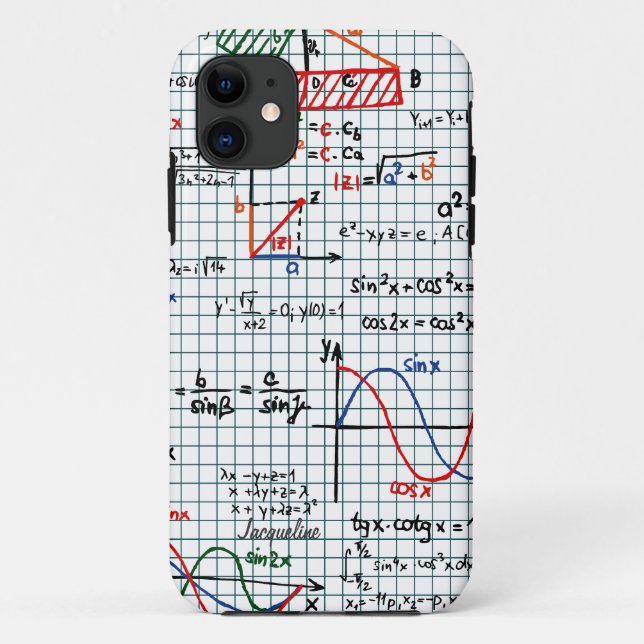 Math Formulas Numbers iPhone 5 Case (Back)