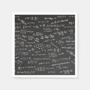 Math Formulas On A Blackboard Napkin