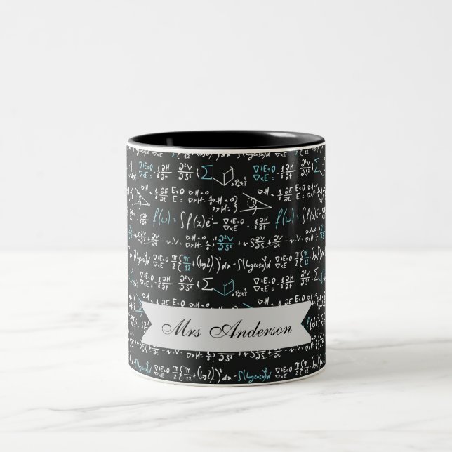 Math Formulas  Two-Tone Coffee Mug (Center)