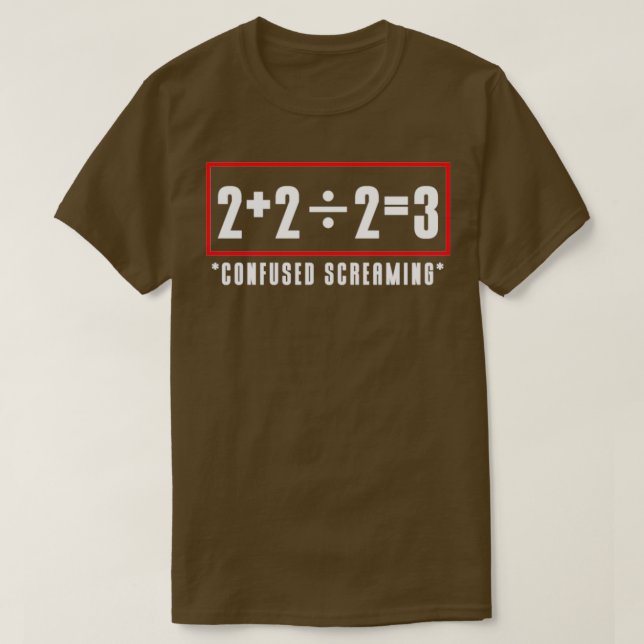 Math funny equation T-Shirt (Design Front)