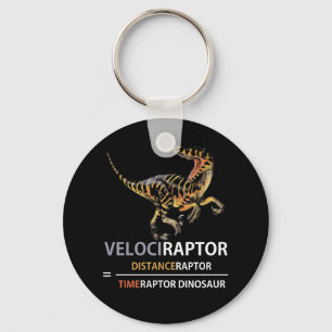 Math Geek Dinosaur Velociraptor Key Ring