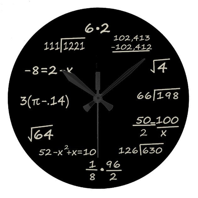 tikz geek clock