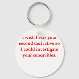 math geek love pick up line key ring