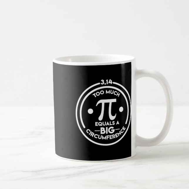 Math Geek Pi Day Large Circumference  Coffee Mug (Right)