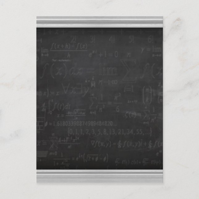 Math Geek Postcard (Front)