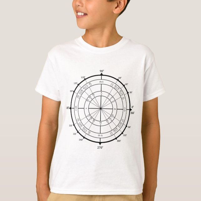 Math Geek Unit Circle T-Shirt (Front)