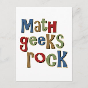 Math Geeks Rock Postcard