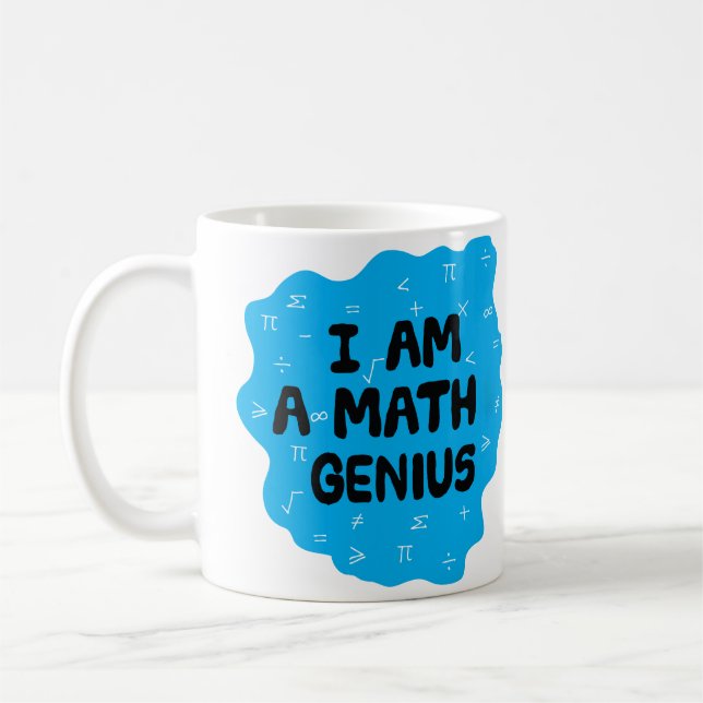 Math Genius Mathematics Algebra Teacher  Coffee Mug (Left)