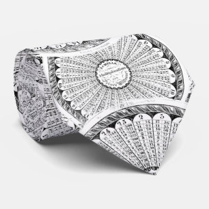 Math Genius Steampunk Multiplication Table Tie