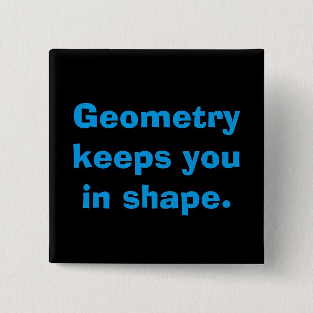 Math Geometry Button (Front)