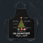 Math Geometry Christmas Tree Geometree Teacher Apron<br><div class="desc">Funny Math Geometry Christmas Tree Geometree Teacher</div>