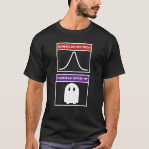 Math Ghost Normal Paranormal Distribution Geometry T-Shirt