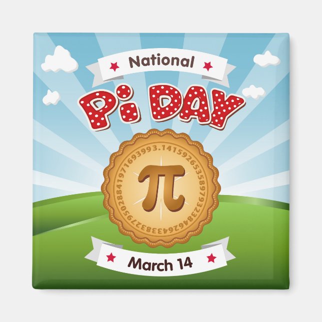 Math Gift Pi Day  Magnet (Front)