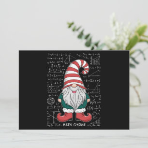 Math Gnome Family Matching Group Christmas Party Holiday Card