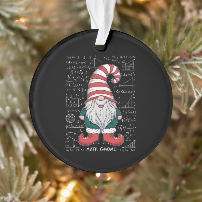 Math Gnome Family Matching Group Christmas Party  Ornament (Tree)