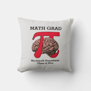 MATH GRAD Pi Brain Graduation Cushion