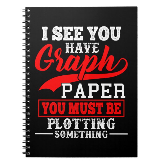 Math Graph Paper Pun Notebook (Front)
