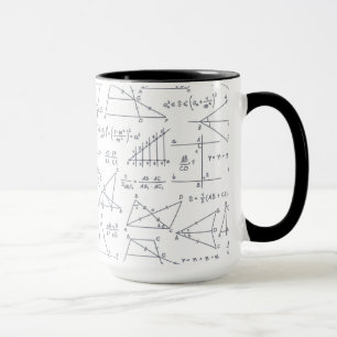 Math Hand Written Calculations Illustrations  Mug