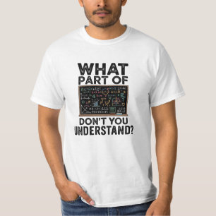 Math Humor T-Shirt for Teachers What Part of Don