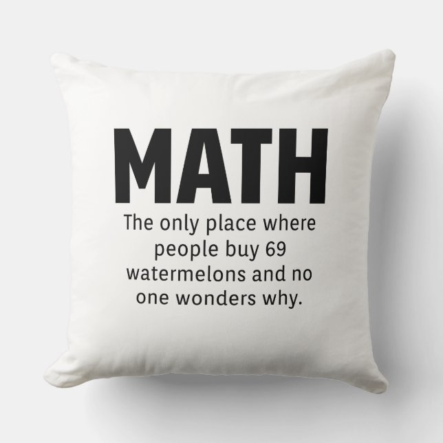 Math Humour Cushion (Front)