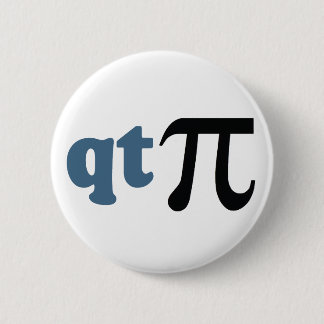 Math Humour - Cute Tee Pi 6 Cm Round Badge
