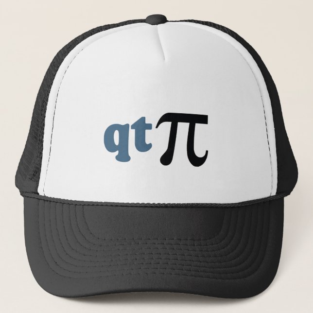 Math Humour - Cute Tee Pi Trucker Hat (Front)