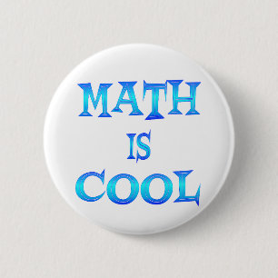 Math is Cool 6 Cm Round Badge