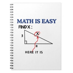 Math Is Easy Funny Notebook – Perfect Gift for Stu