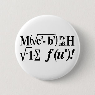 Math is Fun! 6 Cm Round Badge