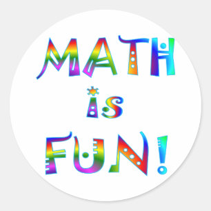 Math is Fun Classic Round Sticker