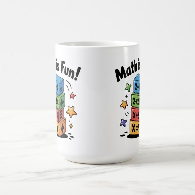 Math is fun stickers coffee mug (Center)