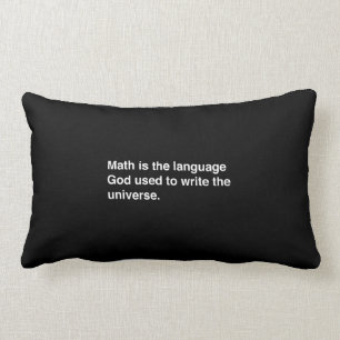 Math is Gods Language Lumbar Cushion
