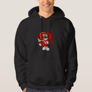 Math Is My Love Heart Shape Mathematics Teacher Ma Hoodie