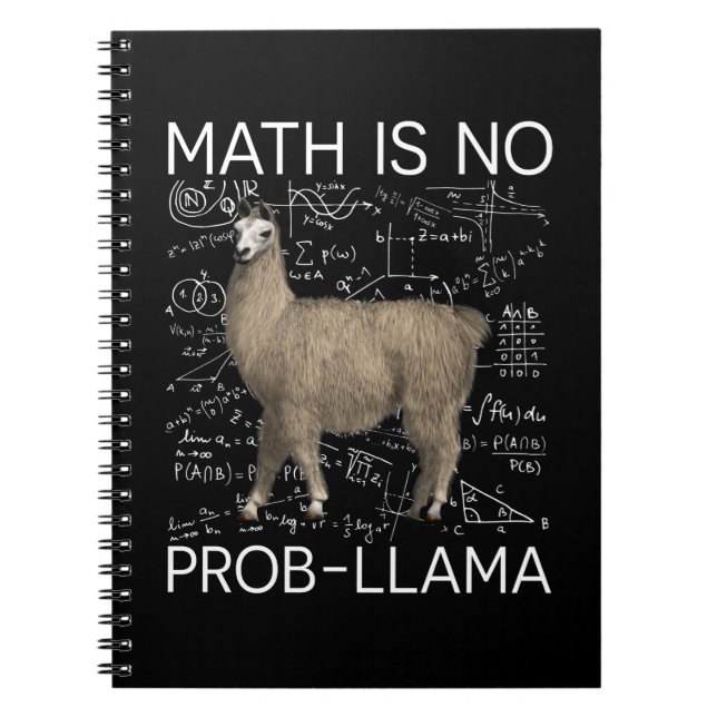 Math is No Prob-Llama - Math Llama Teacher Notebook (Front)