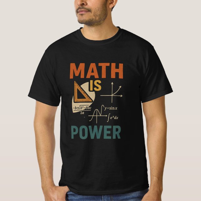 Math is Power T-Shirt (Front)