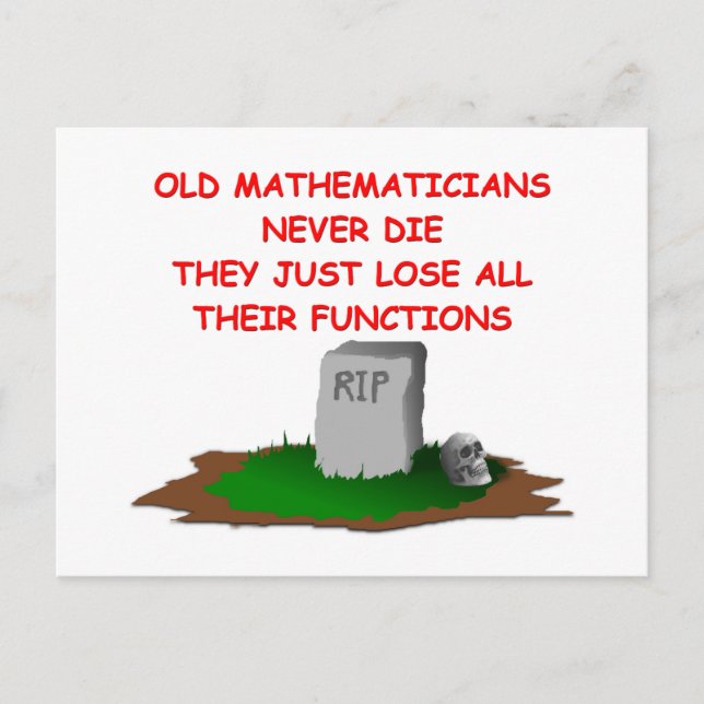 math joke postcard (Front)