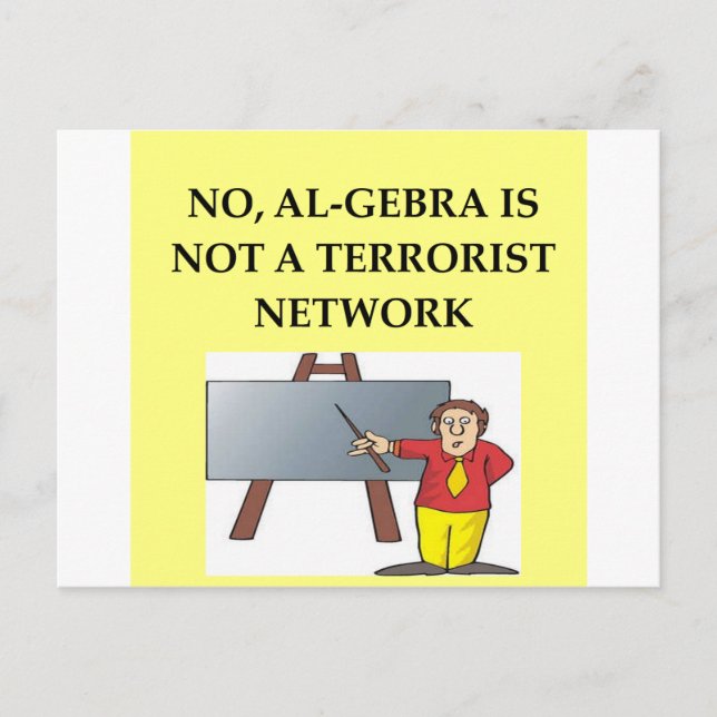 math joke postcard (Front)