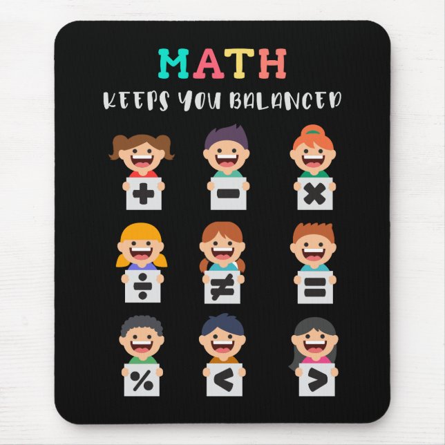 Math keeps you balanced mouse pad (Front)