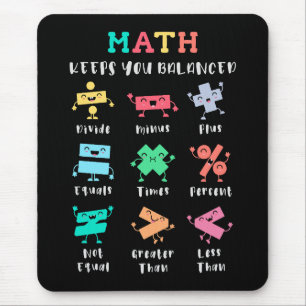 Math keeps you balanced mouse pad