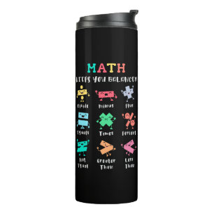 Math keeps you balanced thermal tumbler