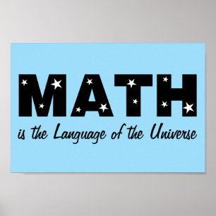 Math Language Of Universe Poster